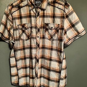 Mens Buckle button down shirt